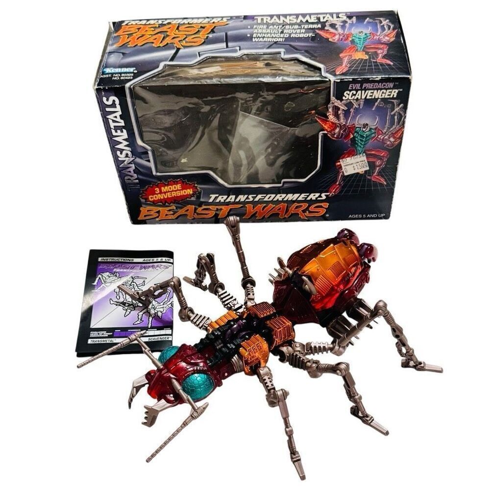 Transformers Beast Wars Transmetals Scavenger w/ Box & Instructions 1997